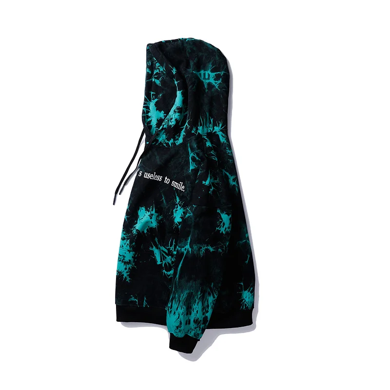 Мужские толстовки с капюшоном из флиса Plegie s Tie Dye, хипстерский Повседневный пуловер с капюшоном, уличная Мужская хип-хоп одежда оверсайз, топы унисекс
