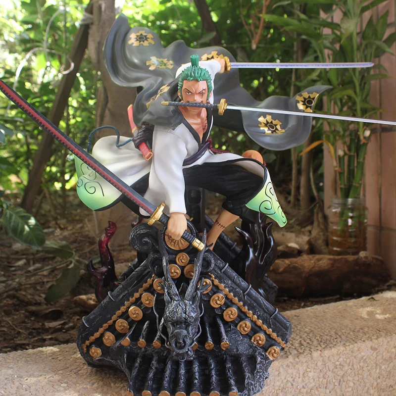 Anime Pirates King GK Statue Roronoa Zoro Kimono Figure 50CM - buy at ...