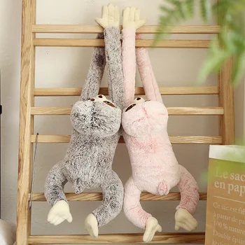 

90cm Cute Plush Sloth Doll Long Arms Stuffed Animals Toys Baby Girl Kids Christmas Birthday Gifts