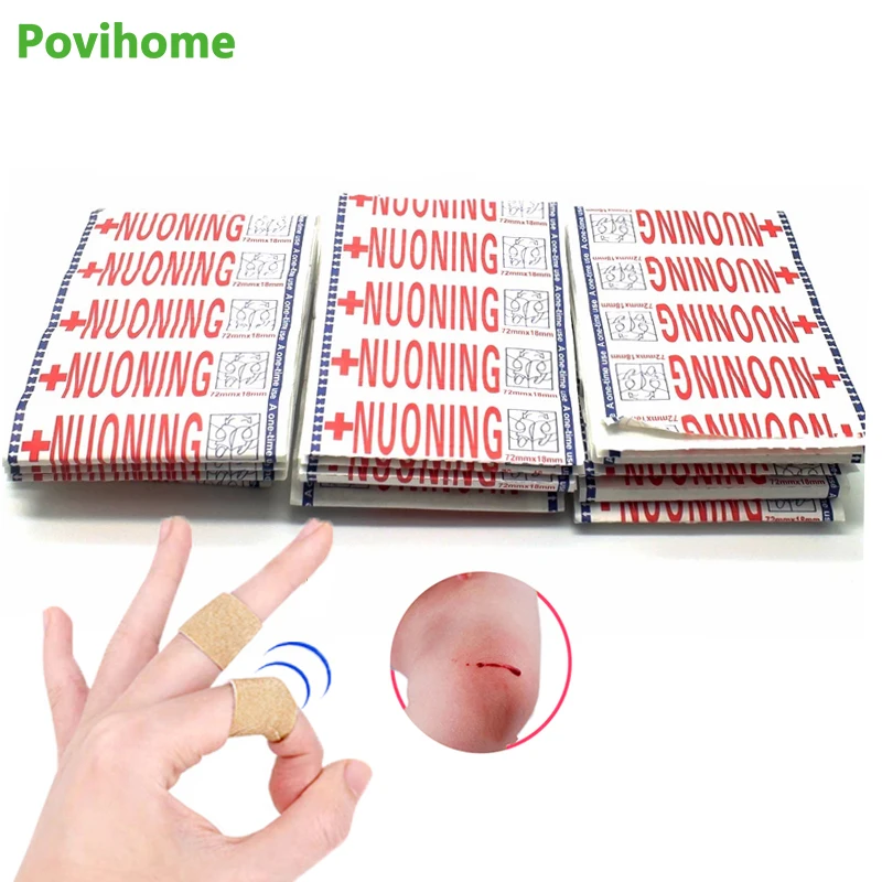

20pcs/100pcs Waterproof Band Aid Wound Dressings Sterile Hemostasis Stickers First Aid Bandage Heel Cushion Adhesive Plaster