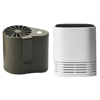 

1pcs Mini Waist Hanging Fan Super Powerful Airflow & 1pcs Portable Air Mini Purifier Hanging Neck Purifier