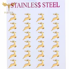 Классический комплект одежды для девочек на Рождество, небольшие серьги в виде пивных бутылок для детей девочек Для женщин Золотой Нержавеющая сталь серьги-гвоздики ювелирные серьги оптом