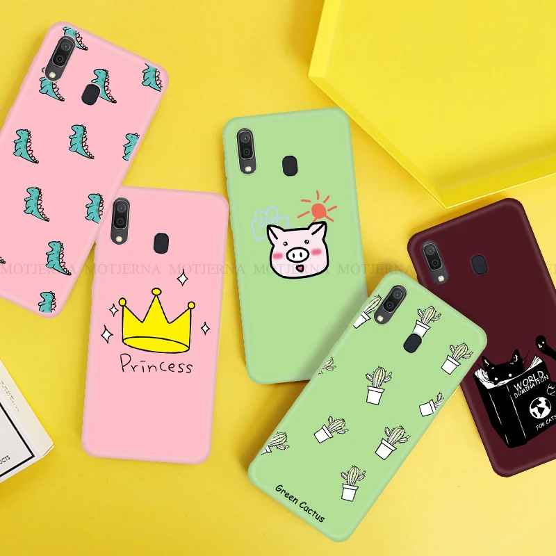 Мягкий чехол из ТПУ для Samsung Galaxy A30 A50 A70 A7 A750 2018 с узором Note 10 Plus Pro телефона |