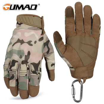 

Touch Screen Waterproof Fleece Tactical Army Combat Airsoft Military Hunting Climbing Cycling Hard Knuckle Full Finger Gloves