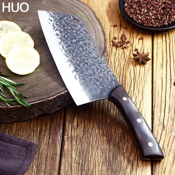 

Handmade Forging Kitchen Knives Serbian Kiritsuke Knife Chef High-carbon Clad Steel High Quality Cleaver Filleting Slicing Knife