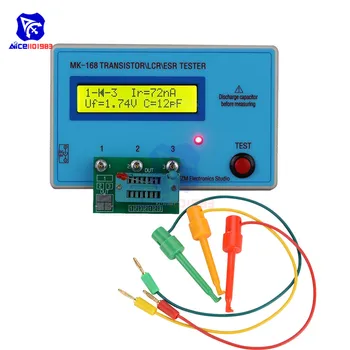 

diymore MK-168 Transistor Tester Diode Triode Capacitance Resistance RLC L C R NPN PNP MOS Meter with Clip Cable SMD Adapter