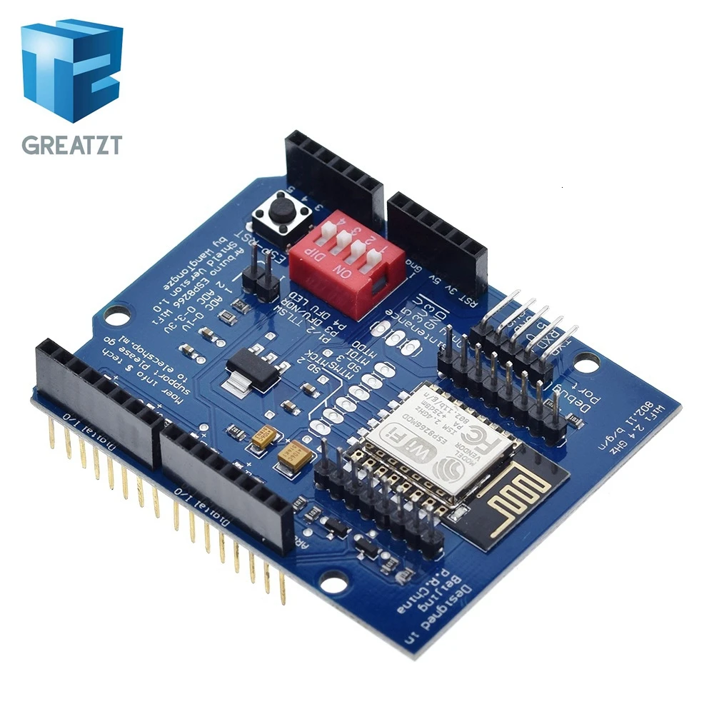 GREATZT ESP8266 ESP-12E UART wifi беспроводной Щит макетная плата для Arduino UNO R3 схемы модули плат один