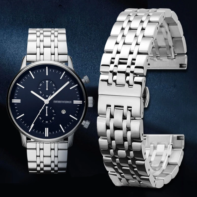 Stainless steel wristband for Armani watch strap 2447 2433 60003