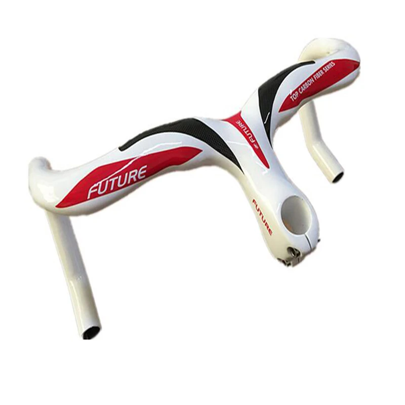 

FUTURE Carbon Fiber Road Bike Bicycle Raing Drop Integrated Bar Stem Handlebar Bent Bar