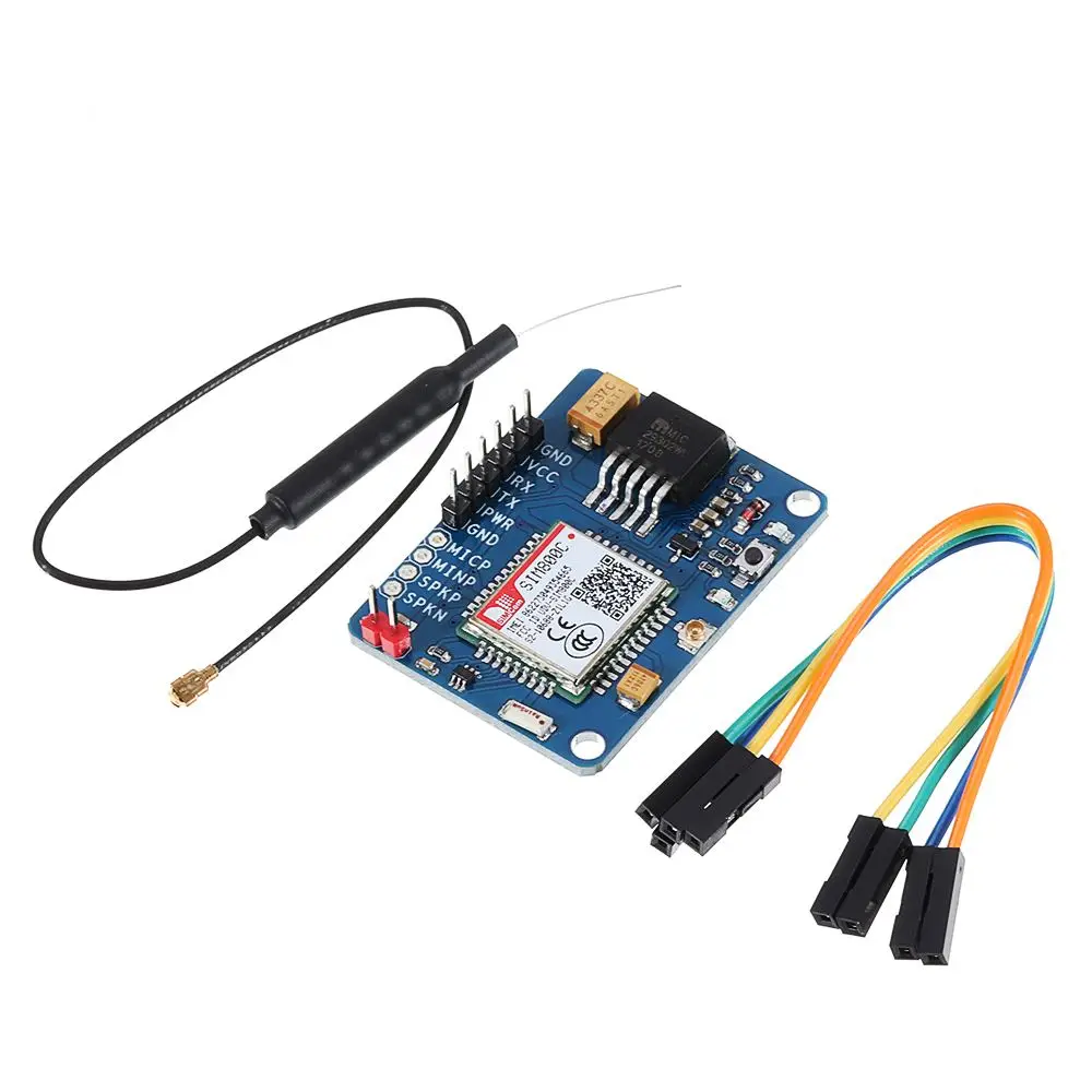 SIM800C GPRS модуль gsm sim беспроводной модуль Bluetooth функция ttl макетная плата замена SIM900A с 2,4G антенна IPX