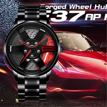 

2020 NEW NEKTOM Men Quartz Watch Sport Waterproof Men's Watches Custom Design Rim Hub Creative Wrsitwatch Relogio Masculino+box