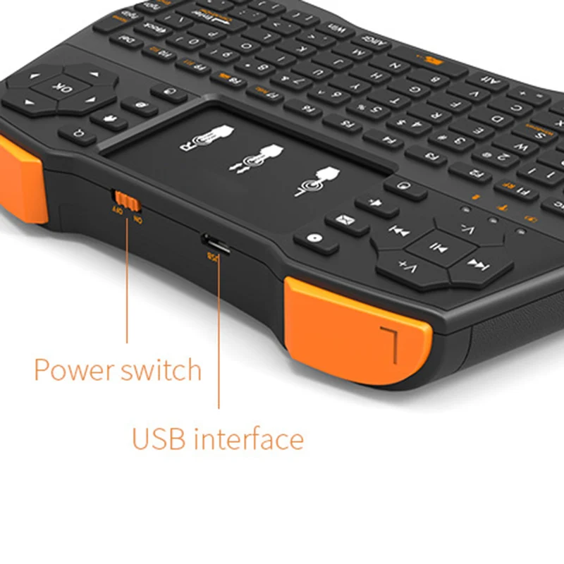 Горячая 2,4 ГГц Беспроводная клавиатура Мини воздушная мышь с высокочувствительной сенсорной панелью для ноутбука PC BUS66