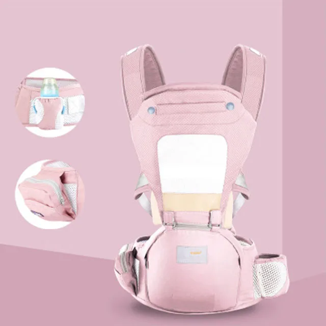 Breathable-Pink Эргономичный рюкзак-кенгуру для младенцев и детей, кенгуру для новорожденных, слинг для путешествий, 0-36 м - Цвет: Breathable-Pink