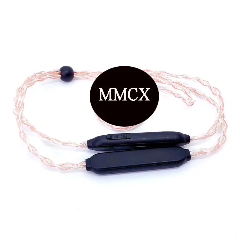 Обновление кабель для mmcx 0,78 мм 2pin SE215 SE535 IE80 A2DC QDC cableHandmade QCC3034 Bluetooth5.0 Поддержка APTX HD AAC - Цвет: Copper silver MMCX
