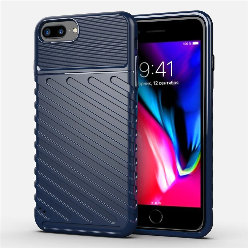 Для iPhone 7 8 Plus чехол матовый \ Матовый ТПУ силиконовый чехол для телефона для iPhone 7 8 чехол для мобильного телефона