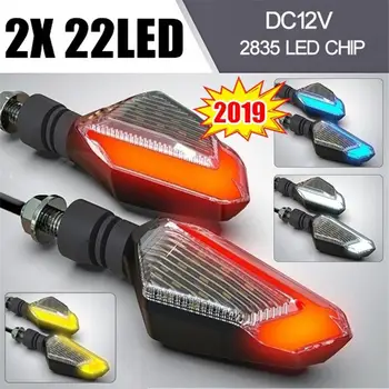 

4pcs Universal Motorcycle LED Turn Signal Indicator 2835 led chip High Brightness Blinker Front Rear Signal Lamp Daytime Light