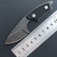 Eafengrow небольшой EF116 прямые Ножи фиксированный Портативный выживания оболочка с цепочкой на открытом воздухе Кухонные принадлежности тактический инструмент