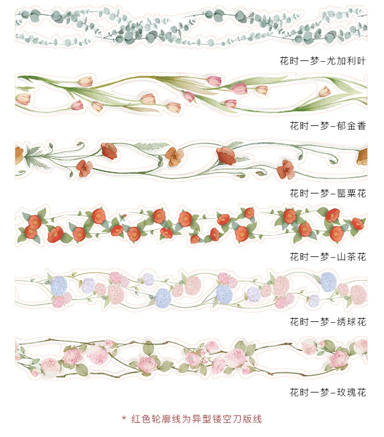 Мохамм 25 мм x 3 м цветок мечта серии креативный свежий каваи Маскировочная Липкая Лента Скрапбукинг Канцелярские украшения