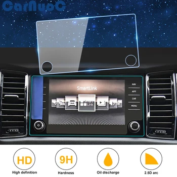 

Car Styling GPS Navigation Screen Tempered Glass Protective Film LCD Screen Sticker For Skoda Kodiaq Karoq 2017-2018