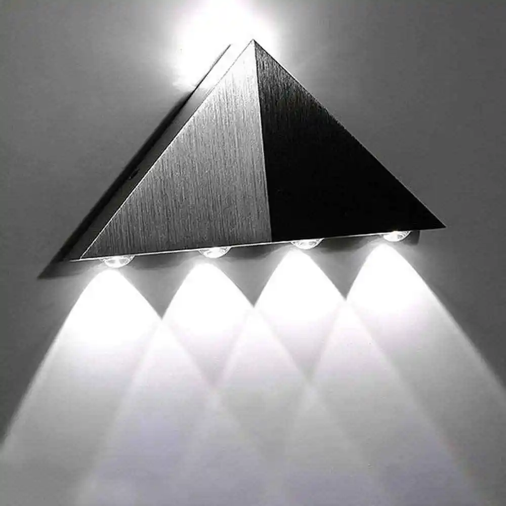 Внутренний светодиодный светильник настенный 5 Вт треугольник алюминий настенные бра AC100-265V поверхностного монтажа Спальня украшения дома