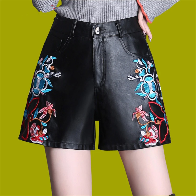 Wide leg shorts women's plus size Clearance