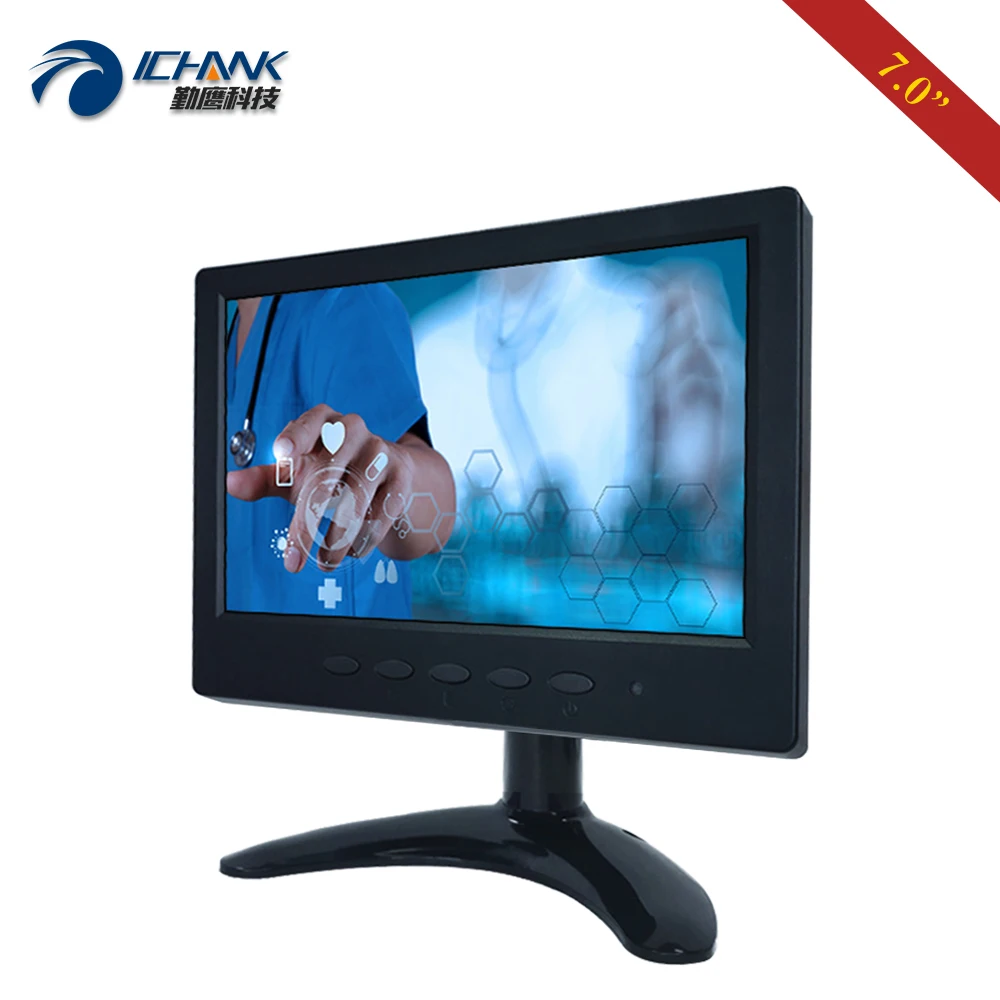 B070JC ABHUV/7 дюймовый 1024x600 16:9 резистивный сенсорный ПК МОНИТОР/7 маленький