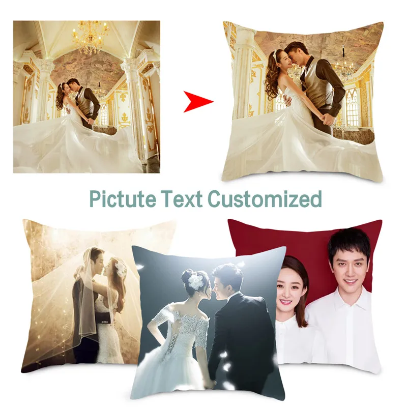 

Fuwatacchi Customize Design Home Decorative Pillow Cover Seat Back Cushion Cover, Your Photo Printed on Sofa Throw Pillows Gift