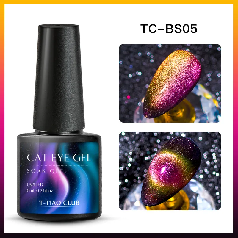 9D Гель-лак для ногтей с эффектом «кошачий глаз» лак Хамелеон звёздный Небесный Сияющий Магнитный Гель-лак для ногтей Магнитный замачиваемый УФ-гель лак черная основа - Color: DS08986