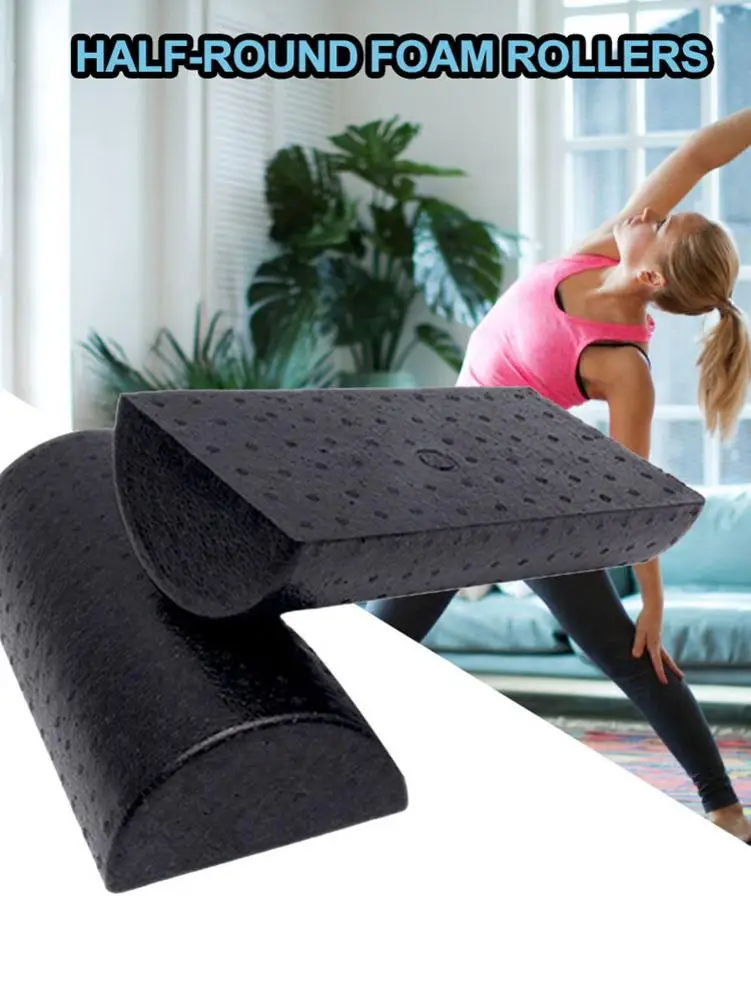 Half Round Yoga Column Yoga High Density Foam Roller Muscle RollerTraining Shaft Massage Roller Fitness Equipments