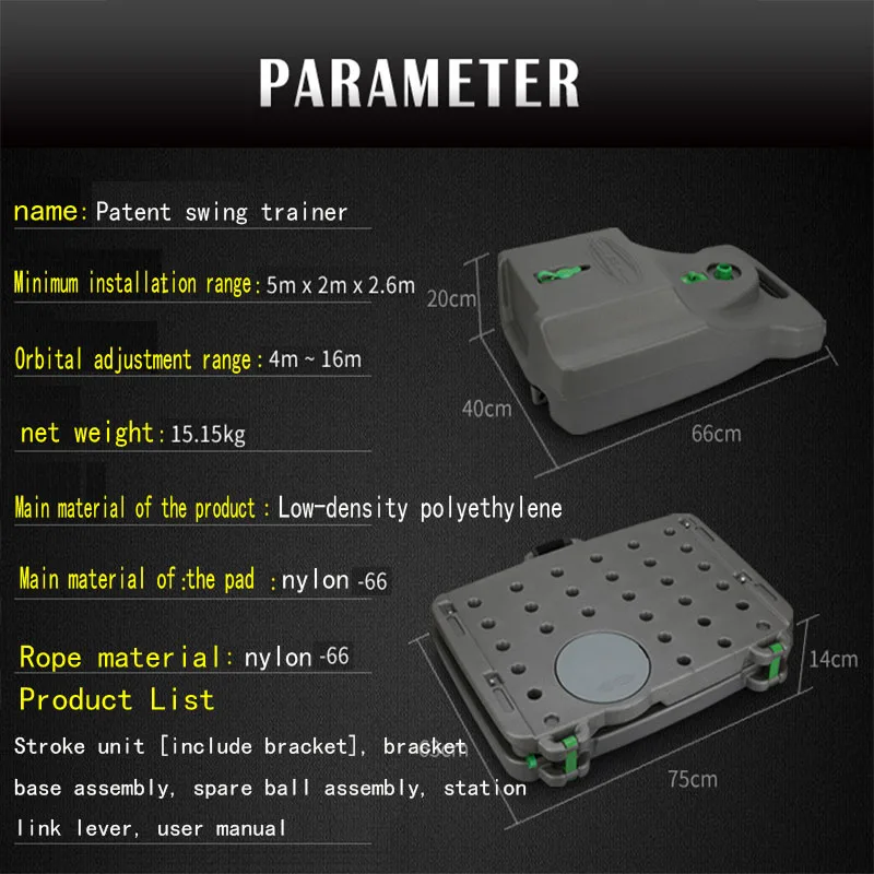 Patented PGM Coach Recommendation Golf Club Unisex Swing Training Adjustable Distance: 4m~16m Automatic ball Return