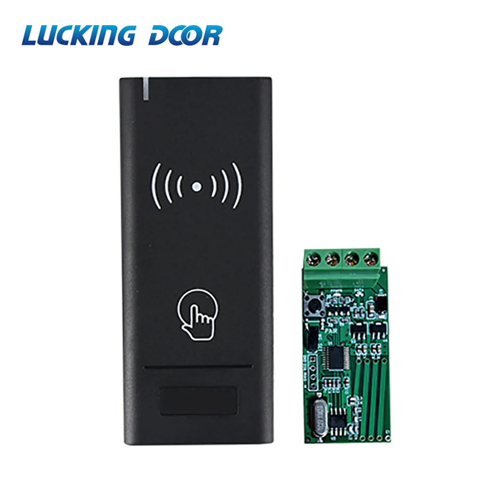 433MHz Wireless Access Control Card Reader Wireless Wiegand MF Card Reader For Access Control System