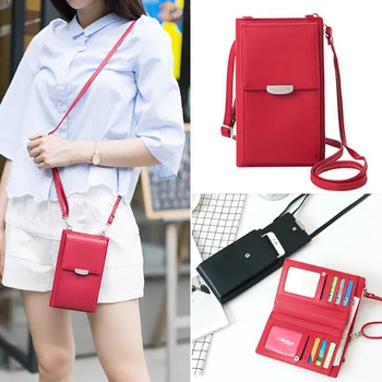 

2020 New Women Wallet Brand Cell Phone Wallet Big Card Holders Wallet Handbag Purse Clutch Messenger Shoulder Straps Bag