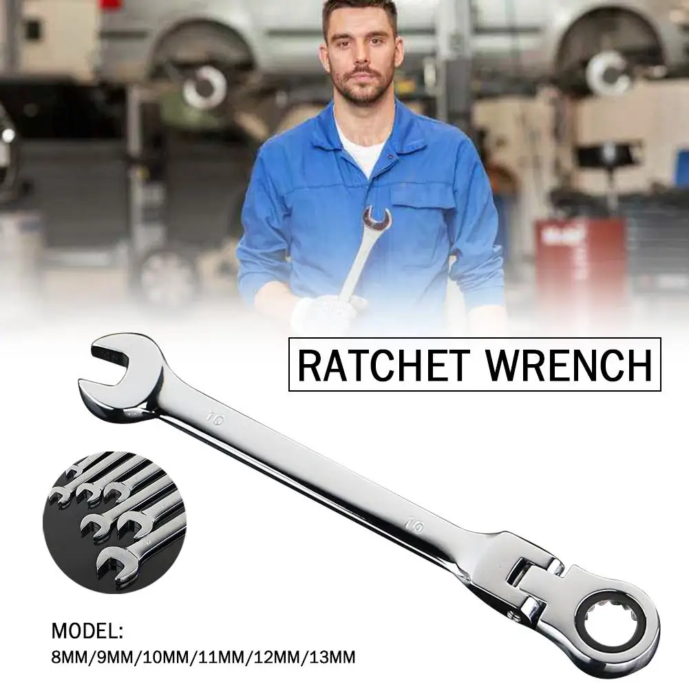 Wrench Car Torx Opening Repair Tool Kit Spanner Foldable Adjustable Ratchet Manual Swing for Vehicle Repairing |