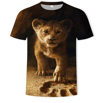 

Personality creative animal pattern men's T-shirt men's summer casual 3DT shirt men's O-neck shirt plus size streetwear