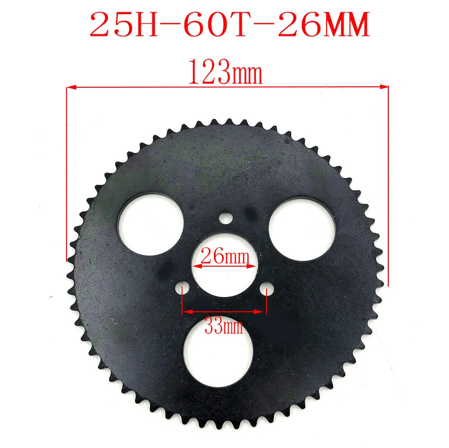 Engine Sprocket 60-80 T Tooth 25H 26MM Rear For Mini Moto ATV Quad Dirt Pit Pocket Bike Chopper 47CC 49CC