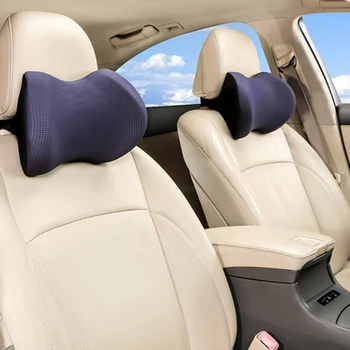 

New Car Seat Head Neck Rest Massage Auto Pillow Space Memory Cover Vehicular Pillow Seat Headrest Accessories
