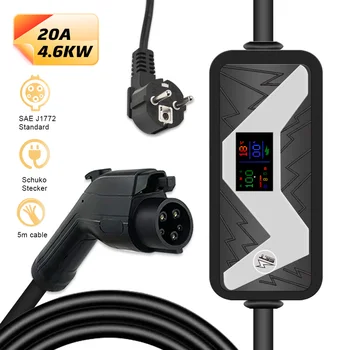 

Portable EV Quick Charger adjust 10A 13A 16A 20A Home Electric Vehicle Charging Station type 1 for ford for nissan SAE J1772
