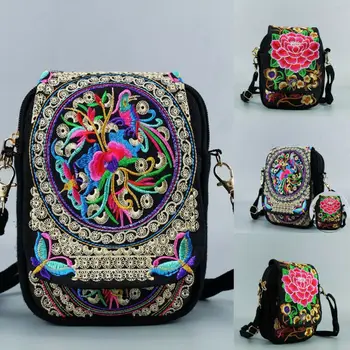 

Women's Chinese National Style Shoulder Bag Messenger Crossbody Bag Purse Bag