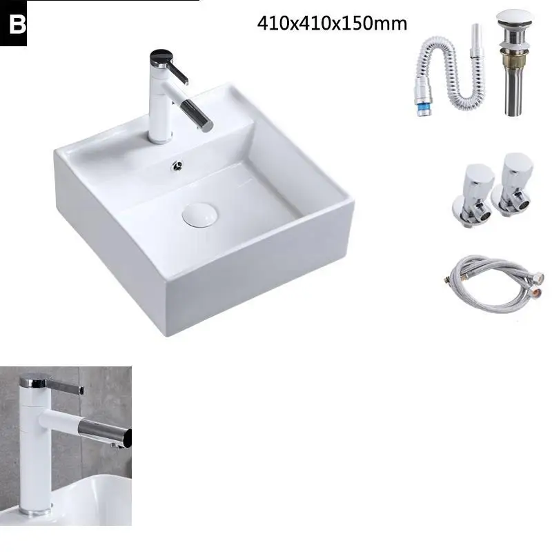 MODEL M Bagno Waschtisch судна раковины Waschbecken умывальник Salle De Bain Umywalka Nablatowa с двумя ручками для кухни, Куба Banheiro Ванная комната раковина - Цвет: MODEL M