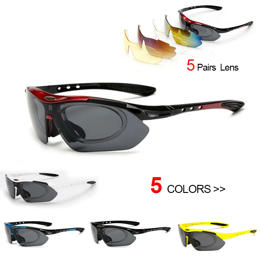 Cycling Sunglasses Sports Men Glasses Road Bicycle Glasses Mountain Bike Riding Protection