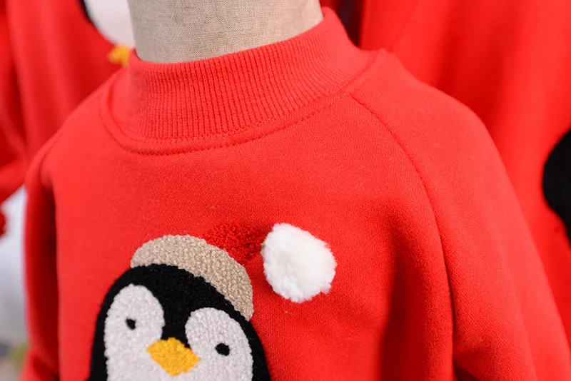 Рождественские одинаковые пижамы для всей семьи зимний свитер футболки «Папа и я» теплые свитера «Мама и я» Новогодний подарок Санта-Клауса