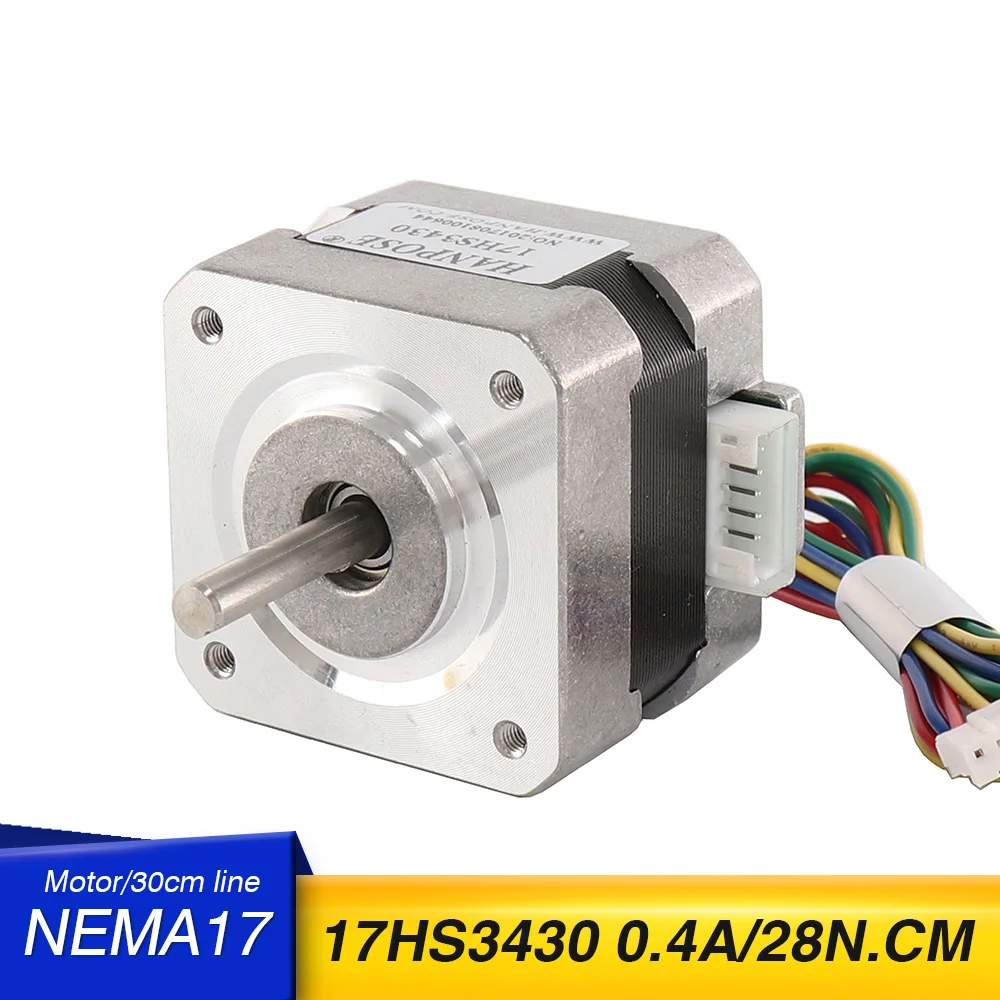 

10PCS Nema17 17HS3430 For Titan Extruder 4-lead Nema17 Stepper Motor 0.6A 28N.CM H34mm 42 Stepper Motor For 3D Printer Parts
