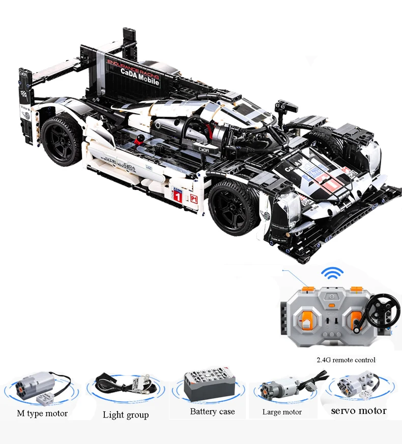 61016 Technic серия 1589 шт Супер гоночный автомобиль Sportscar пульт дистанционного управления Rc Электрические строительные блоки кирпичи игрушки для детей
