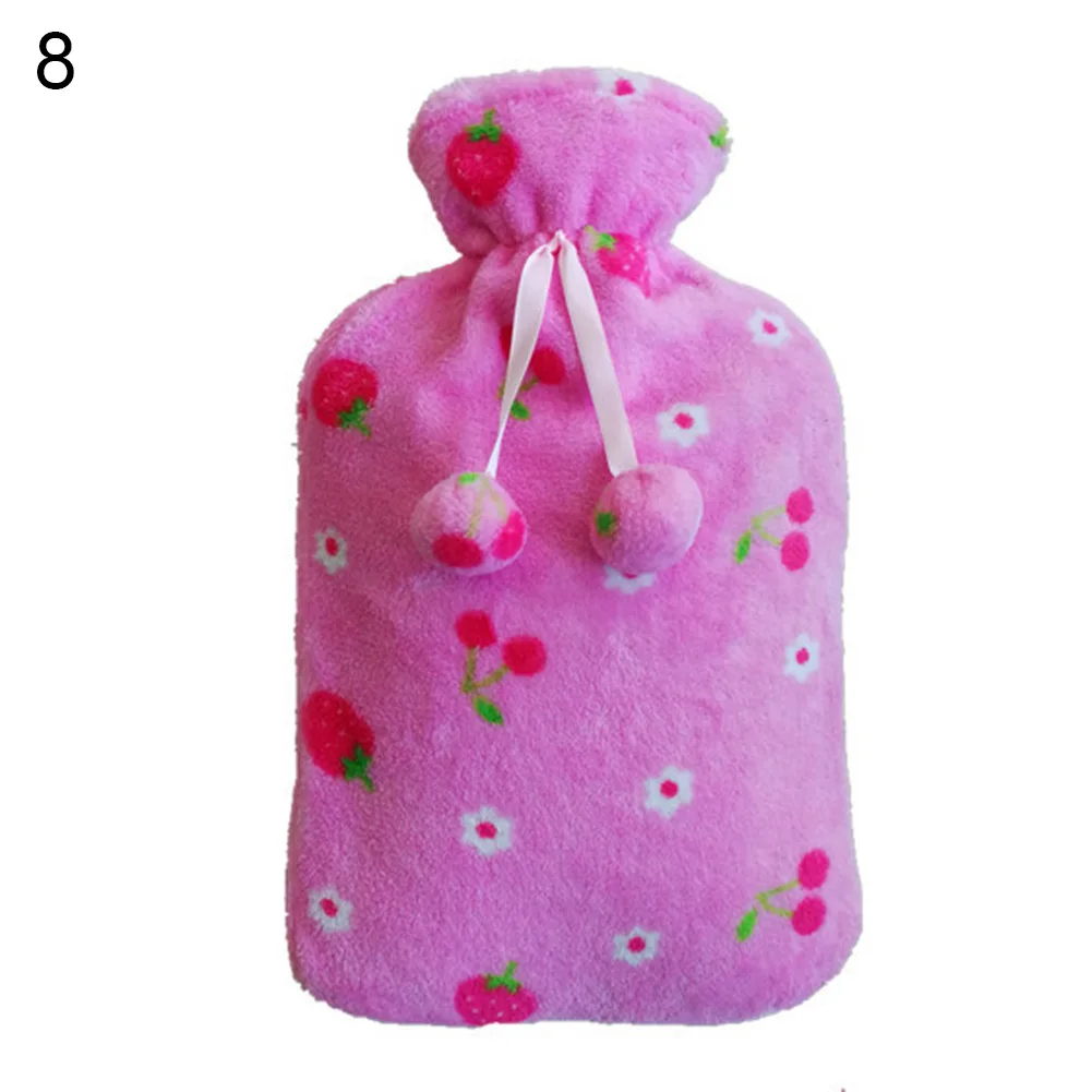 2000 мл теплая Защитная крышка для сохранения тепла, вязаная сумка для грелок с принтом лося, кролика, мыши, съемная защитная крышка - Цвет: 8