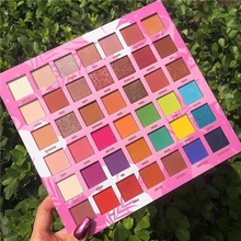 Shimmer Matte 42 Color Eye Shadow Makeup Palette Colorful Neon Eyeshadow Pallete Glitter Metallic Highly Pigmented Bright Shades