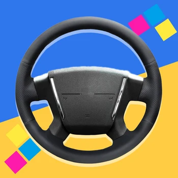 

Auto Braid On The Steering Wheel Cover for Dodge Caliber 2008-2011 Dodge Avenger 2007 Car Braiding Covers Interior Car-styling