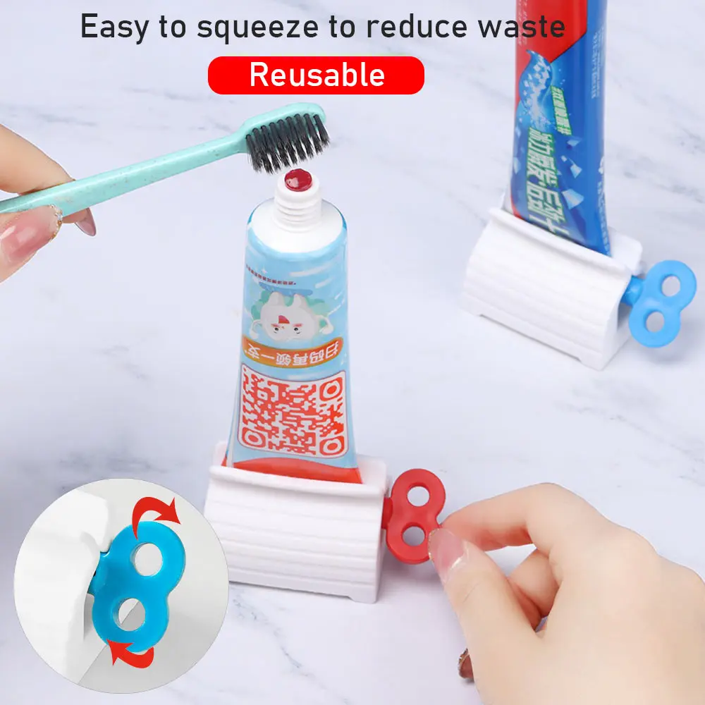 1PC Home Plastic Rolling Toothpaste Tube Manual Squeezer Polygel Easy