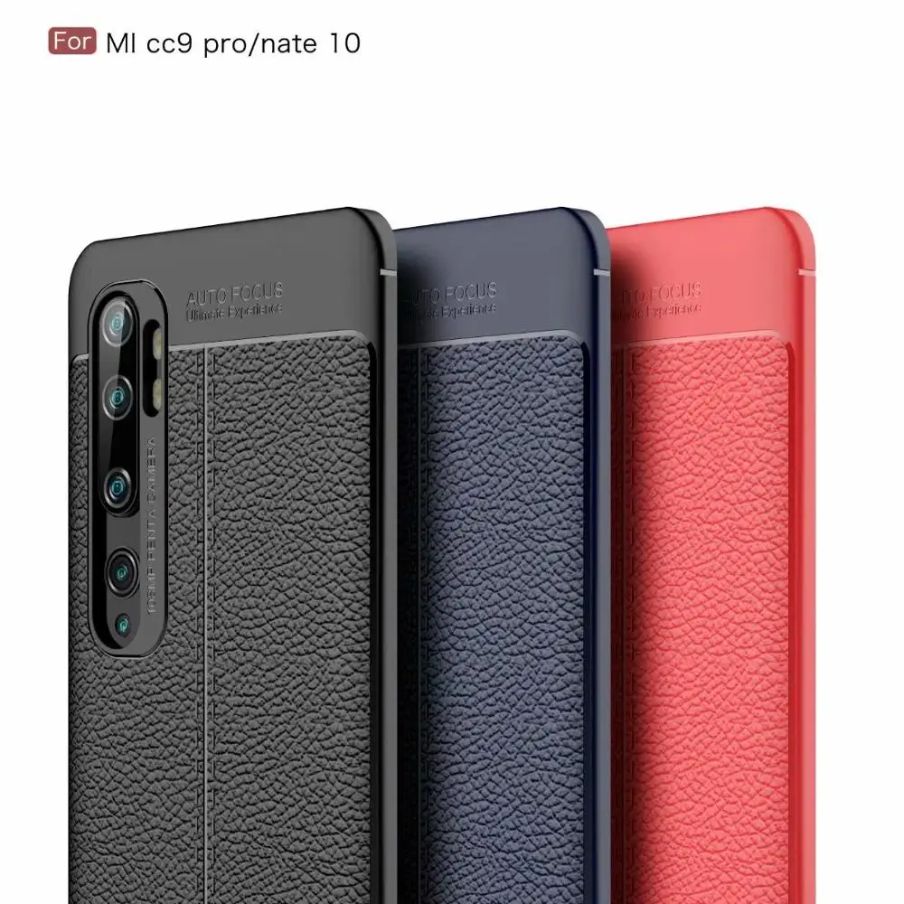 

Dermatoglyph Soft Cover Full Protection Carbon Fiber TPU Silicone Phone For Xiaomi 10 Pro Mi9 9SE CC9 Pro Mi8 8SE Mix 3 2S Case