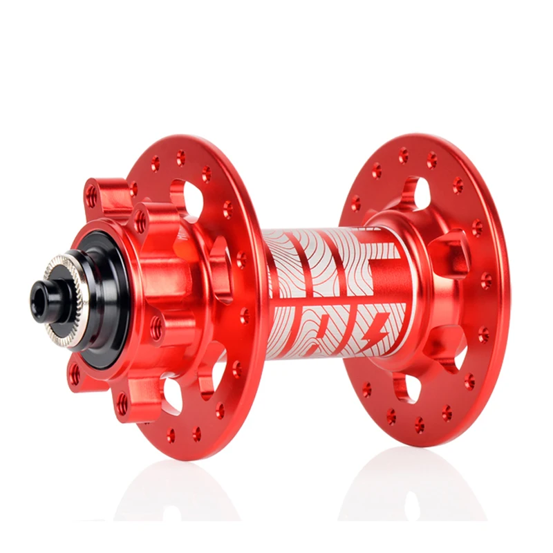 Koozer MF480 32 отверстие 2 подшипники горный велосипед передний диск втулки колеса тормоза 9x100 мм 15 мм через мост MTB BMX велосипедный концентратор - Цвет: Red 9x100mm