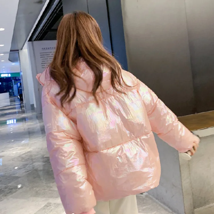 

Winter Thick Coat Women's 2019 New Style Students Korean-style Loose-Fit plus Velvet Cotton-padded Clothes down Coat Short off S